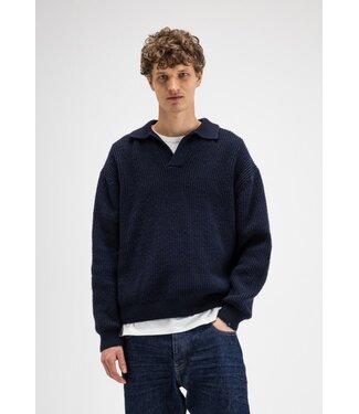 Butcher of Blue Market polo sweater alaska blue