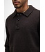 Butcher of Blue Nash boucle polo sweater topaz brown