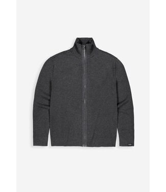 Butcher of Blue Clifden full zip black melange