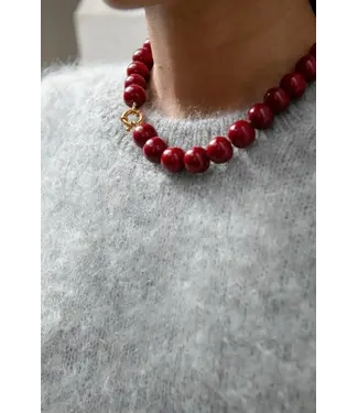 By Bar micky necklace burgundy crush