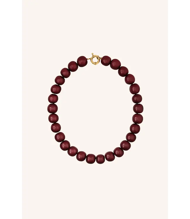 By Bar micky necklace burgundy crush