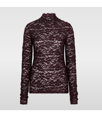 Dante 6 Irony Lace Turtle Top dark plum