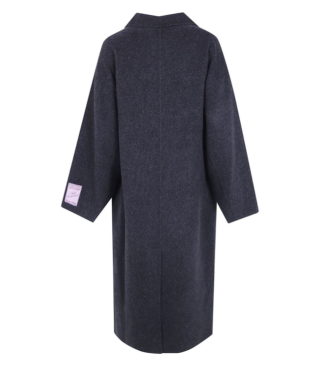 Essentiel Antwerp Kelp doube face coat dark grey