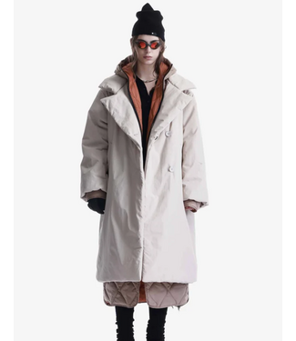 Krakatau Qw607 Vela Layered Parka Beige