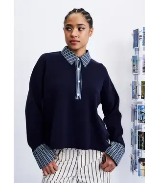 FRNCH Paju Pull Blue Nuit