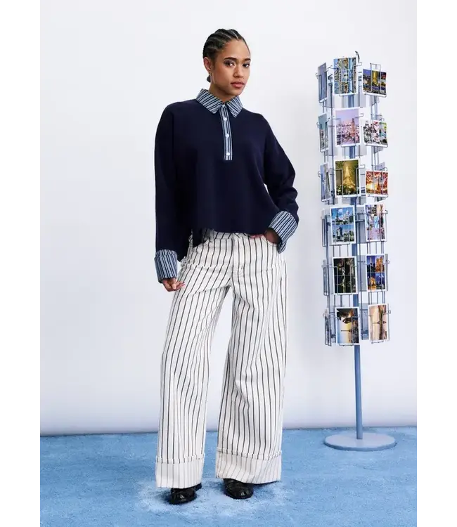 FRNCH Paju Pull Blue Nuit