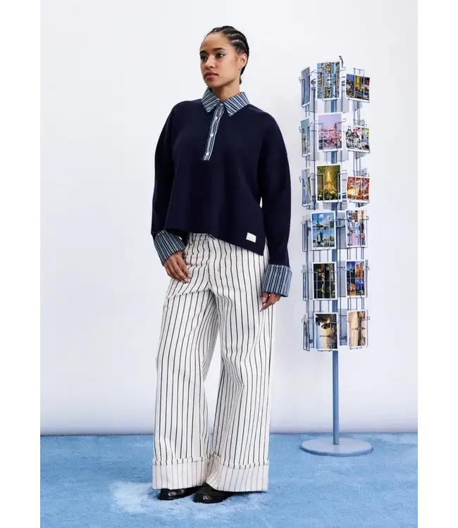 FRNCH Paju Pull Blue Nuit