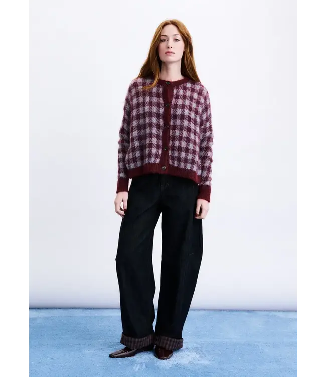 FRNCH Aomori Cardigan Bordeaux