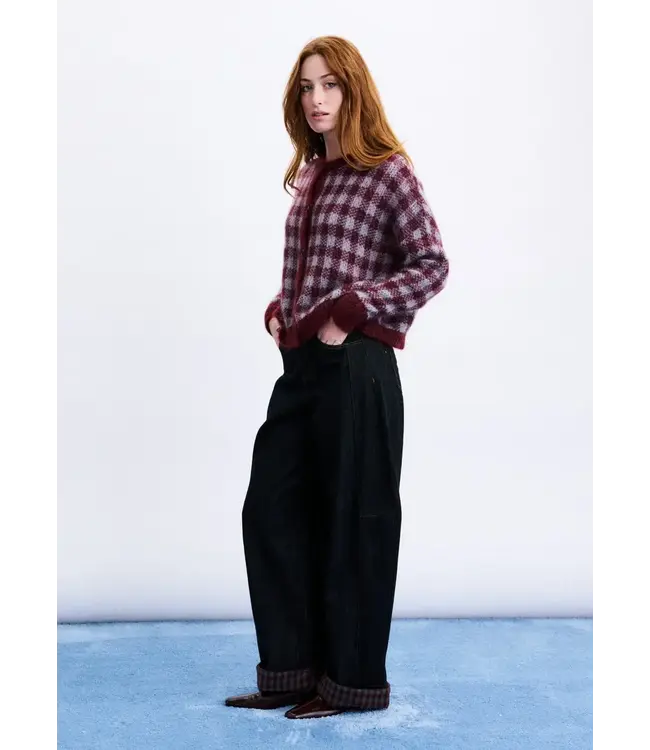 FRNCH Aomori Cardigan Bordeaux