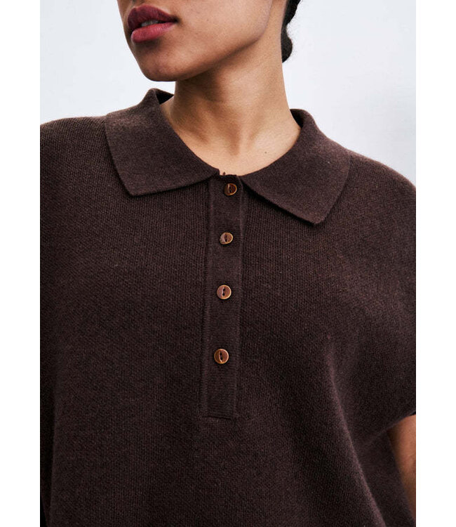 FRNCH Minthe Pull Marron Glace