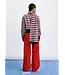 FRNCH Shibuya Cardigan/Scarf Red/Blue