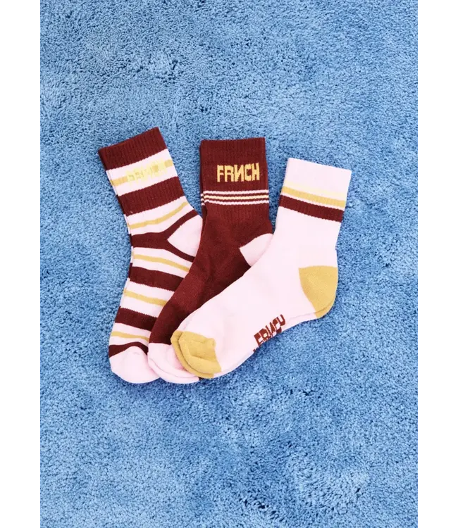 FRNCH Cherry Socks Pink (SET)
