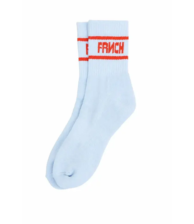 FRNCH Logo Socks Light Blue