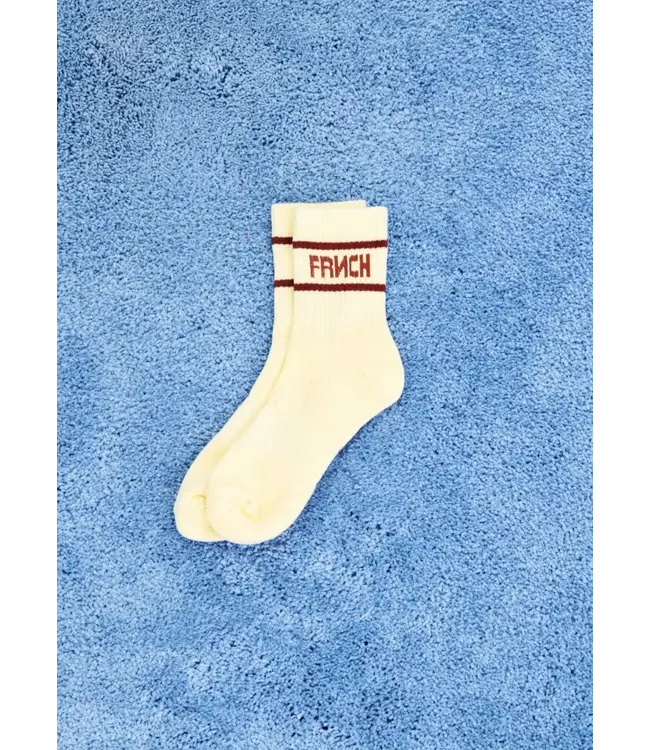 FRNCH Logo Socks Butter