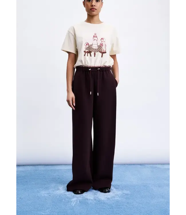 FRNCH Koya Pantalon Bordeaux