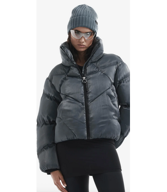 Krakatau Qw531 NEBULA Short Puffer Jacket Urban Slate