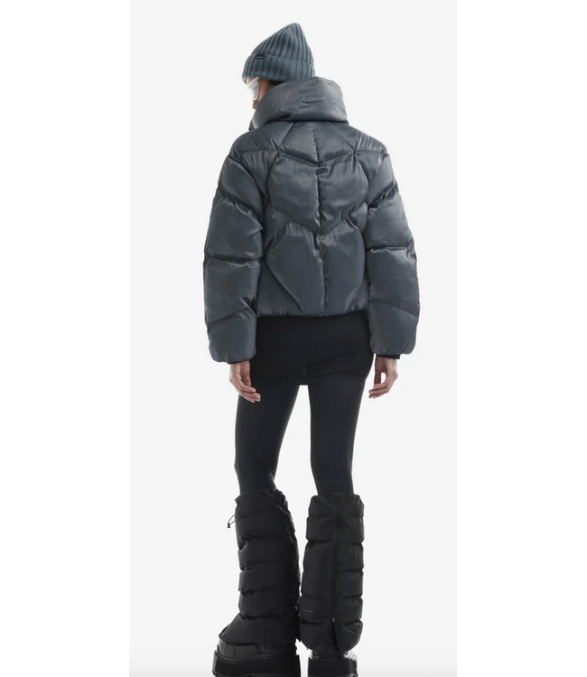 Krakatau Qw531 NEBULA Short Puffer Jacket Urban Slate