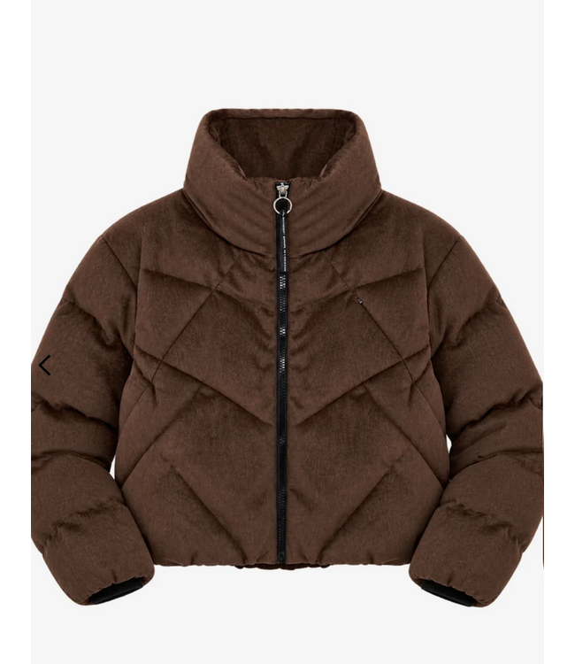 Krakatau Qw616 NEBULA Short Puffer Jacket Brown