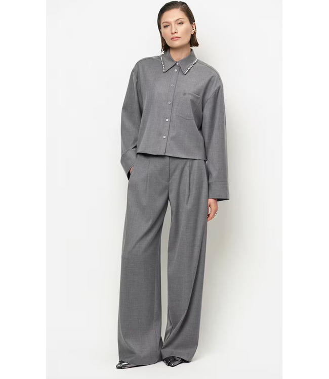 Dante 6 Biaxa Pleated Pants Grey Melange