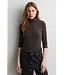 Second Female Matima T-neck SS Tee Dark Brown