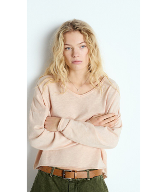 American Vintage Sonoma longsleeve V-Neck Biscuit Vintage