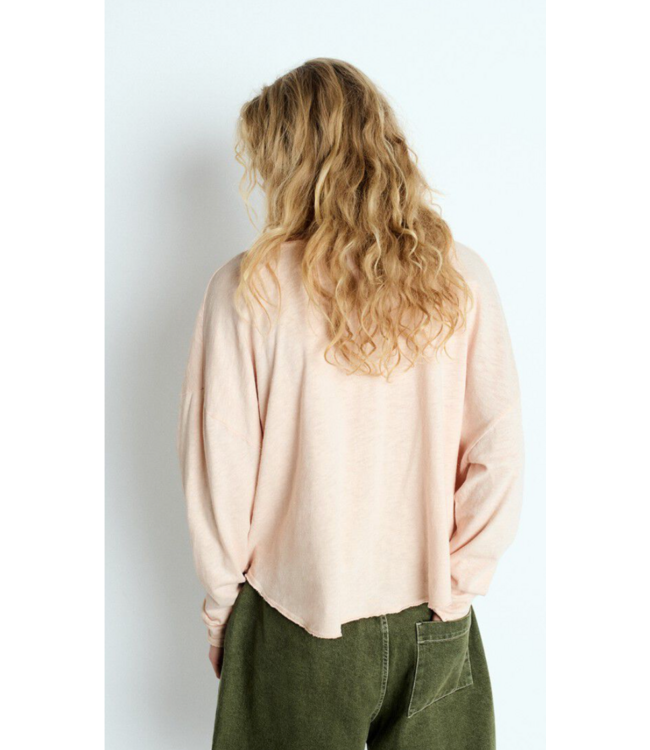 American Vintage Sonoma longsleeve V-Neck Biscuit Vintage