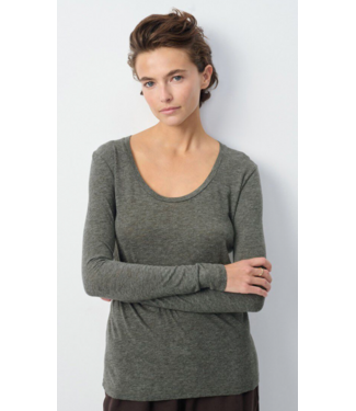 American Vintage Jacksonville longsleeve anthracite chine