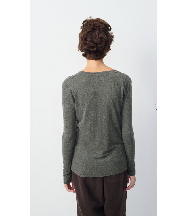 American Vintage Jacksonville longsleeve anthracite chine