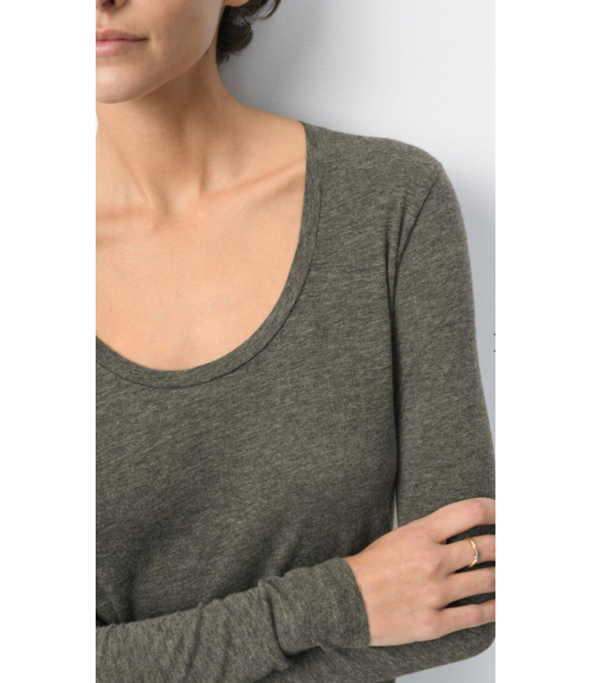 American Vintage Jacksonville longsleeve anthracite chine