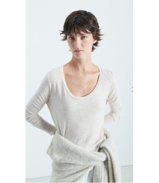 American Vintage Jacksonville longsleeve creme chine