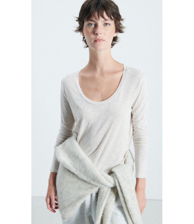 American Vintage Jacksonville longsleeve creme chine