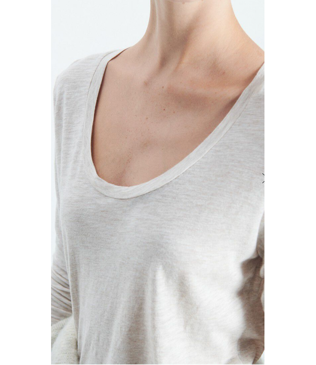 American Vintage Jacksonville longsleeve creme chine