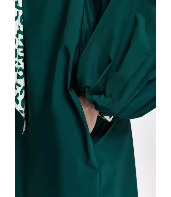 Essentiel Antwerp Keagan2 Oversized Mini Dress Forest Whisper