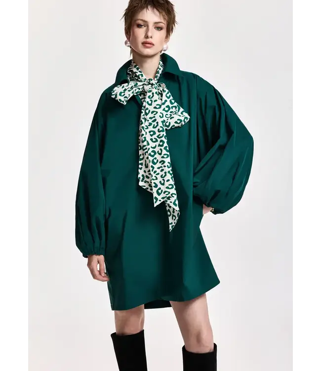 Essentiel Antwerp Keagan2 Oversized Mini Dress Forest Whisper