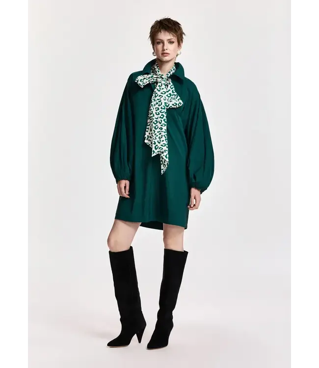 Essentiel Antwerp Keagan2 Oversized Mini Dress Forest Whisper