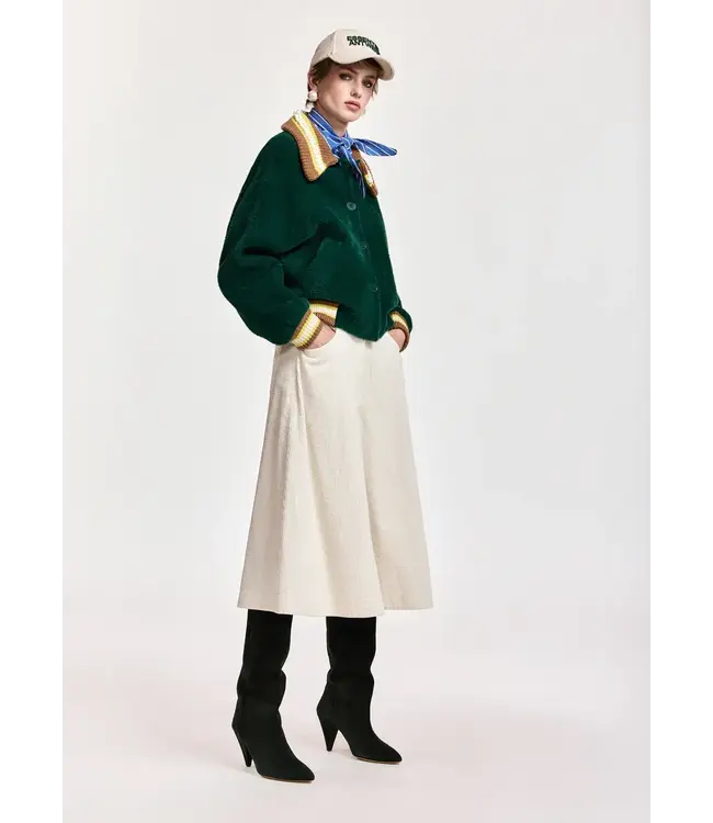 Essentiel Antwerp Kamore Knit Jacket Forest Whisper