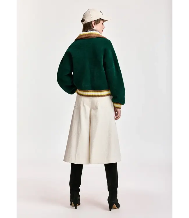 Essentiel Antwerp Kamore Knit Jacket Forest Whisper