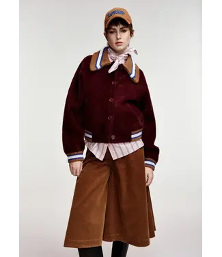 Essentiel Antwerp Kamore Knit Jacket Wine Not