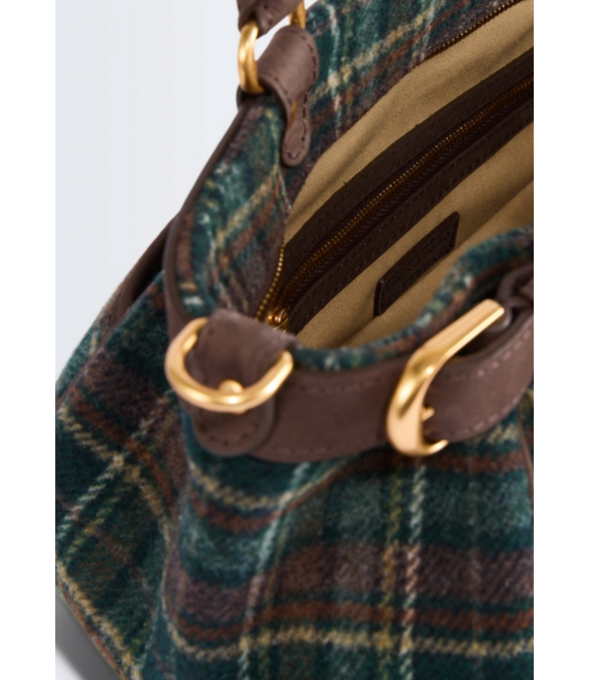 Vanessa Bruno lune bag tartan et suede