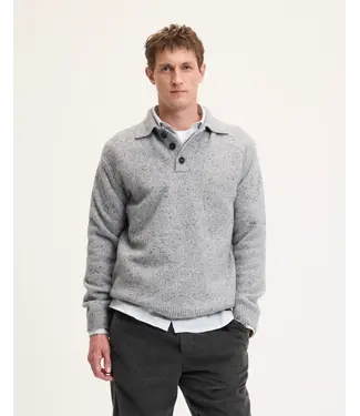The GoodPeople Kpolo mid grey melange 2501