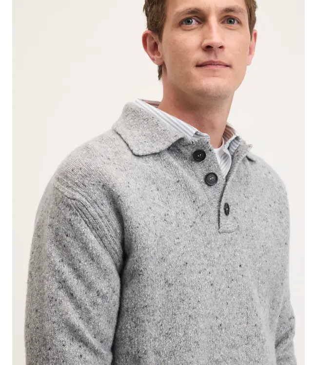 The GoodPeople Kpolo mid grey melange 2501