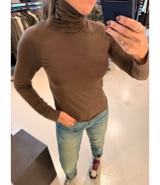 Absolut Cashmere Viviane Col Top Brownie
