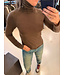 Absolut Cashmere Viviane Col Top Brownie