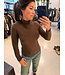 Absolut Cashmere Viviane Col Top Brownie