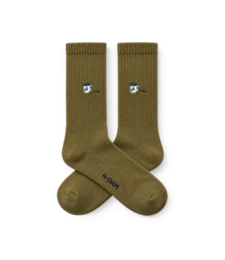 A-dam Crew Socks camp cup olive green