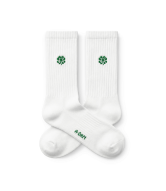 A-dam Crew socks lucky clover white