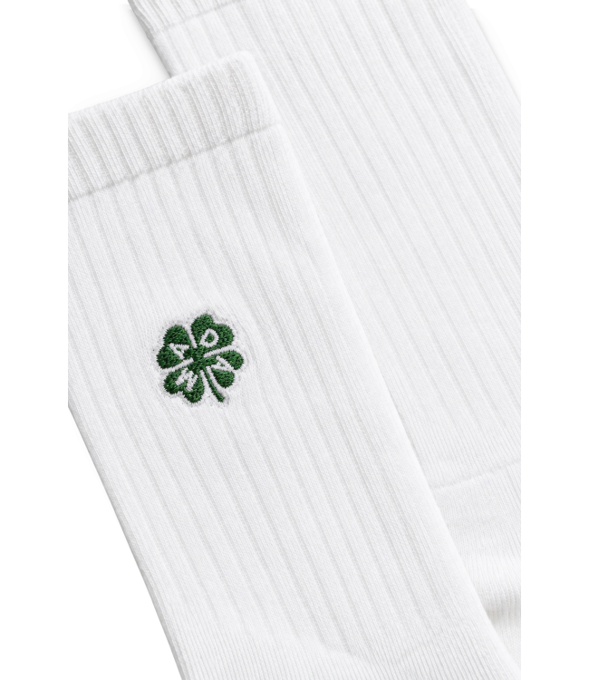 A-dam Crew socks lucky clover white