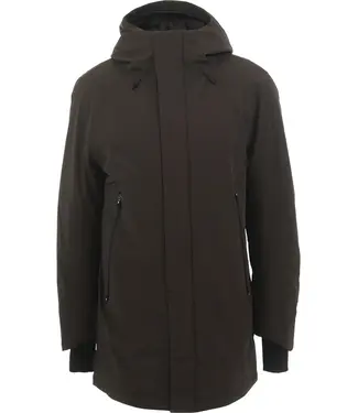 Krakatau Qm613 parka jacket brown