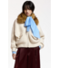 Essentiel Antwerp Kanada Knitted Jacket Faux Fur Off-White