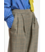 Essentiel Antwerp Karol Checked Pants Brown Sugar